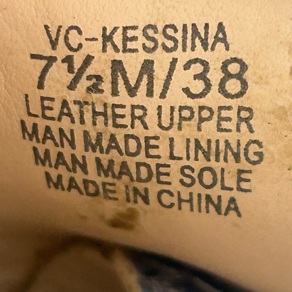 Vince Camuto Kessina Sahara Snakeskin Leather Wedge Platform Sandals 7.5 READ - Picture 10 of 11